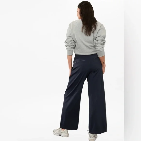 NWT Athleta Venice Wide Leg Navy Pant size S/T - Picture 6 of 9